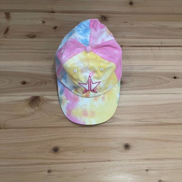 Pink And Blue Tie Dye Jeffery Star Hat - Picture 2 of 5